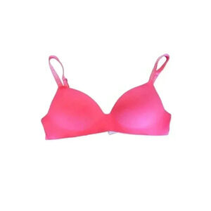Victoria’s Secret Wireless T-Shirt Lightly Lined Bra Pink Size 34D
